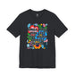 “Smile More, Care Less...” Bella Canvas Unisex Jersey Short Sleeve Tee T-Shirt