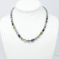 Vintage Multi Stone Sterling Silver Necklace