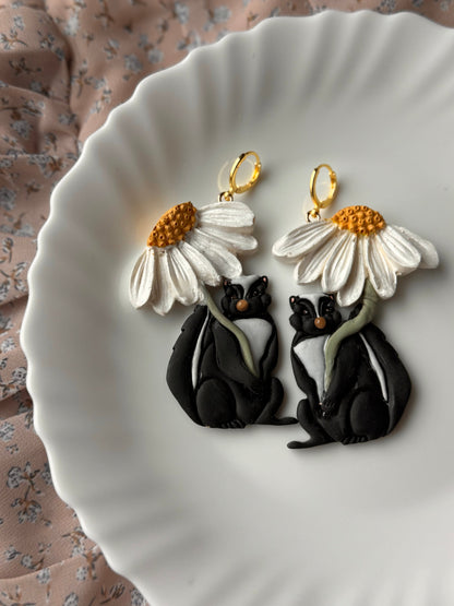 Skunk Earrings