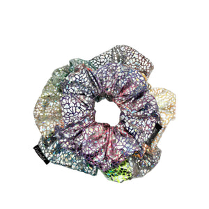 Holographic Tie Dye Mommy & Me Scrunchie Set