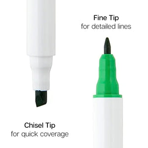 Twin-Tip™ Chisel & Fine Alcohol Markers - 12 Colors