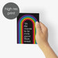 Rainbow Holiday Greeting Cards, Set of 24
