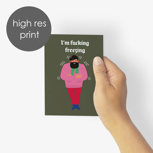 I'm F*cking Freezing Winter Greeting Cards, Set of 24