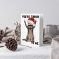 Funny Raccoon Christmas Cards, Set of 24
