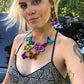 Mirrored Rainbow Butterfly Statement Necklace