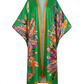 Vibrant Feather Print Kimono
