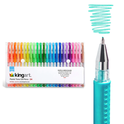Gel Pens 24 Pastel Tone Colors