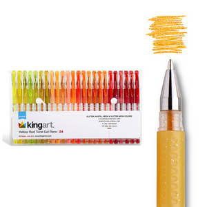 Gel Pens 24 Red & Yellow Tone Colors