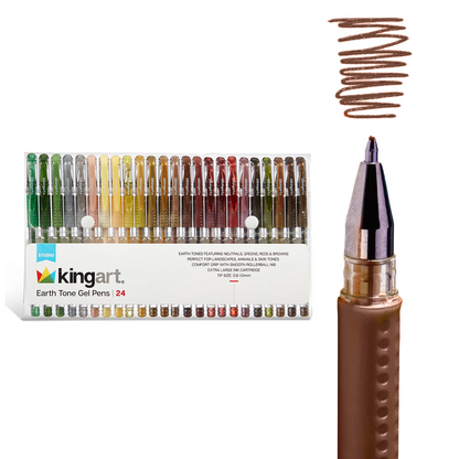 Gel Pens 24 Earth Tone Colors