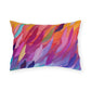 Bespattered Facade Rainbow Feathers UV-Resistant Outdoor Pillows | 4 Sizes