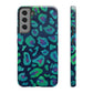 Bespattered Facade Emerald Leopard Impact-Resistant Case