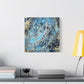 Bespattered Facade Fluid Art Abstract Painting Stretched Matte Canvas Art Prints | Multiple Sizes