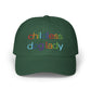 Childless Dog Lady Rainbow Embroidered Classic Cap (10 Hat Colors)