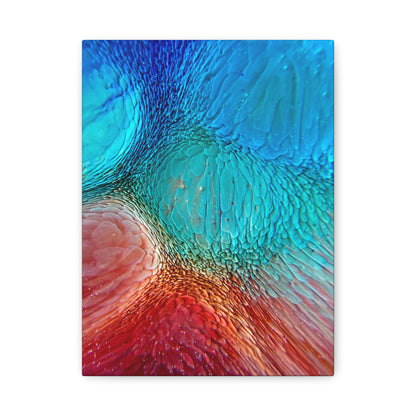 Bespattered Facade Resin Petri Macro Photograph Stretched Matte Canvas Art Prints | Multiple Sizes
