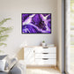 Bespattered Facade Purple Haze Framed Canvas Art Print | 3 Frame Colors | Multiple Sizes