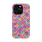 Bespattered Facade Rainbow Graffiti Hearts Impact-Resistant Case