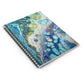 Bespattered Facade Sea Turtle Spiral Notebook - Lined Pages