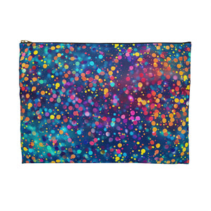 Bespattered Facade Rainbow Party Dots Accessory Pouch | 2 Sizes
