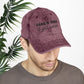 Bespattered Facade "Hang in There" Black Embroidered Vintage Cap