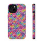 Bespattered Facade Rainbow Graffiti Hearts Impact-Resistant Case