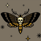 Death's Head Moth Hard Enamel Pin