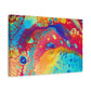 Bespattered Facade Rainbow Galaxy Stretched Matte Canvas Art Prints | Multiple Sizes