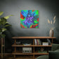 Bespattered Facade Fluid Art Abstract Painting Stretched Matte Canvas Art Prints | Multiple Sizes