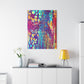 Bespattered Facade Fluid Art Abstract Painting Stretched Matte Canvas Art Prints | Multiple Sizes