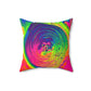 Bespattered Facade Tasty Neons Square Throw Pillow | 4 Sizes