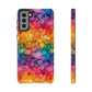 Bespattered Facade Rainbow Ink Circles Tough Case
