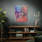 Bespattered Facade Resin Petri Macro Photograph Stretched Matte Canvas Art Prints | Multiple Sizes