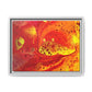 Bespattered Facade Flamin' Hot Framed Canvas Art Print | 3 Frame Colors | Multiple Sizes