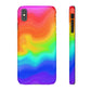 Bespattered Facade Rainbow Heat Map Snap Case