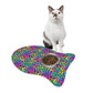 Bespattered Facade Candy Coated Neon Leopard Pet Feeding Mats (3 Shapes)