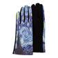 van Gogh Starry Night Womens Touch Screen Gloves - One Size Fits All