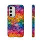 Bespattered Facade Rainbow Ink Circles Tough Case