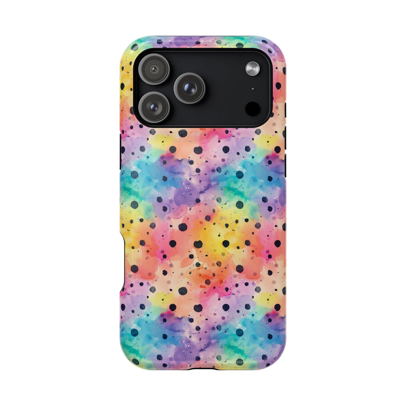 Bespattered Facade Rainbow Watercolor Dots MagSafe Tough Case