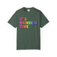 Bespattered Facade It's Rainbow Time Marquee Premium Unisex Comfort Colors Garment Dyed 100% Cotton T-Shirt