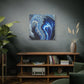 Bespattered Facade Fluid Art Abstract Painting Stretched Matte Canvas Art Prints | Multiple Sizes