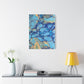 Bespattered Facade Fluid Art Abstract Painting Stretched Matte Canvas Art Prints | Multiple Sizes