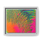 Bespattered Facade Neon Puddle Framed Canvas Art Print | 3 Frame Colors | Multiple Sizes