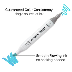 Double-Ended Alcohol Markers 24 Bright Colors