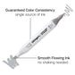 Double-Ended Alcohol Markers 24 Gray Tone Colors
