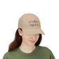 Childless Dog Dude Rainbow Embroidered Classic Cap (10 Hat Colors)