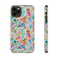 Bespattered Facade Rainbow Doodles Impact-Resistant Case