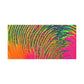 Bespattered Facade Neon Puddle Stretched Matte Canvas Art Prints | Multiple Sizes