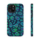 Bespattered Facade Emerald Leopard Impact-Resistant Case