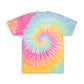 CUSTOM Embroidered Rainbow Tie Dye T-Shirt | Unisex Adult Sizes S - 2X | Two Shirt Colors