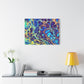 Bespattered Facade Fluid Art Abstract Painting Stretched Matte Canvas Art Prints | Multiple Sizes