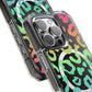 Bespattered Facade Bright Rainbow Leopard MagSafe Clear Impact Case